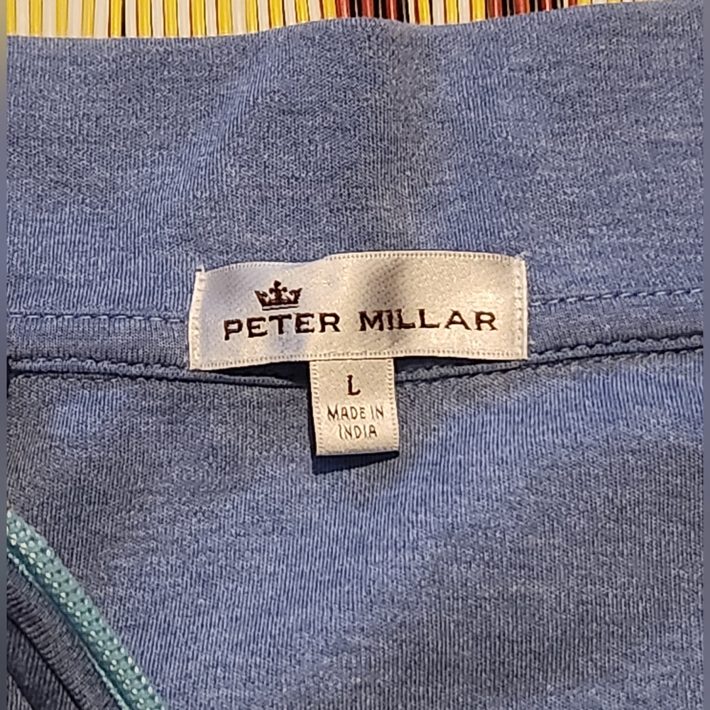 Peter Millar Pullover. Sz Large. Light Blue. Euc. - image 3